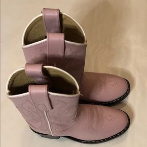 Girls pink cowboy boots